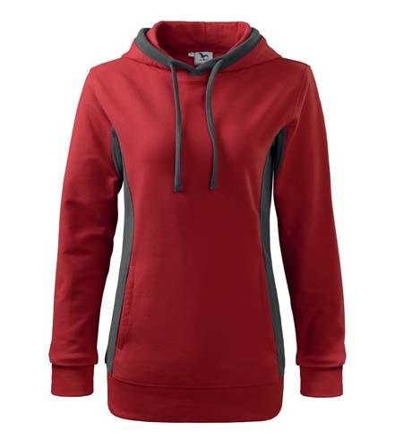 Malfini Women's Kangaroo Hoodie 280g/m2, Red