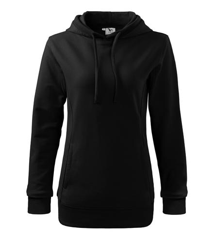 Malfini Women's Kangaroo Sweatshirt 280g/m2, Black