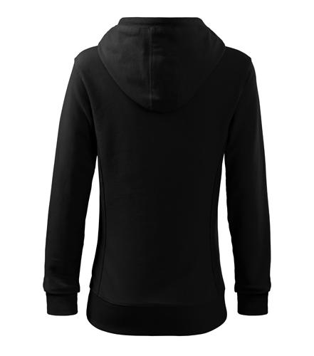 Malfini Women's Kangaroo Sweatshirt 280g/m2, Black