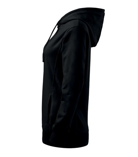 Malfini Women's Kangaroo Sweatshirt 280g/m2, Black