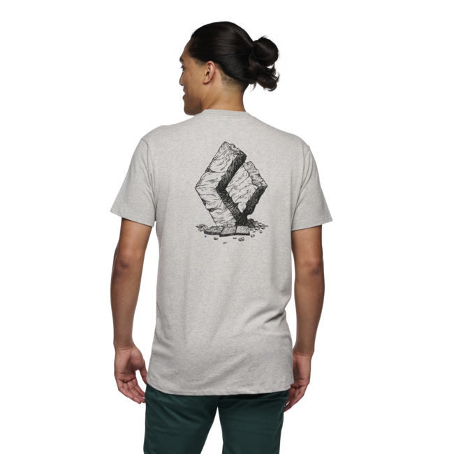 Black Diamond Boulder Men's T-Shirt, Nickel Heather