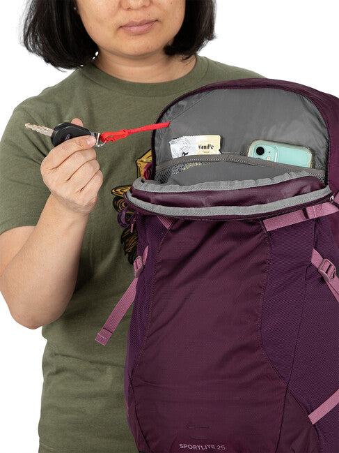 Osprey Sportlite 25 Hiking Backpack, Aubergine Purple