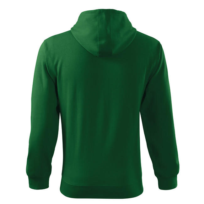 Malfini Men's Trendy Zipper 300g/m2 Hoodie, Green