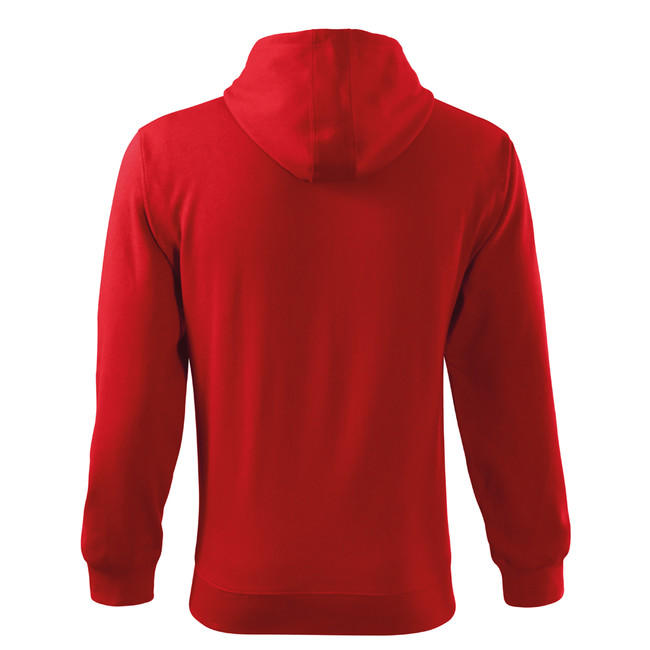 Malfini Men's Trendy Zipper Sweatshirt 300 g/m², Red
