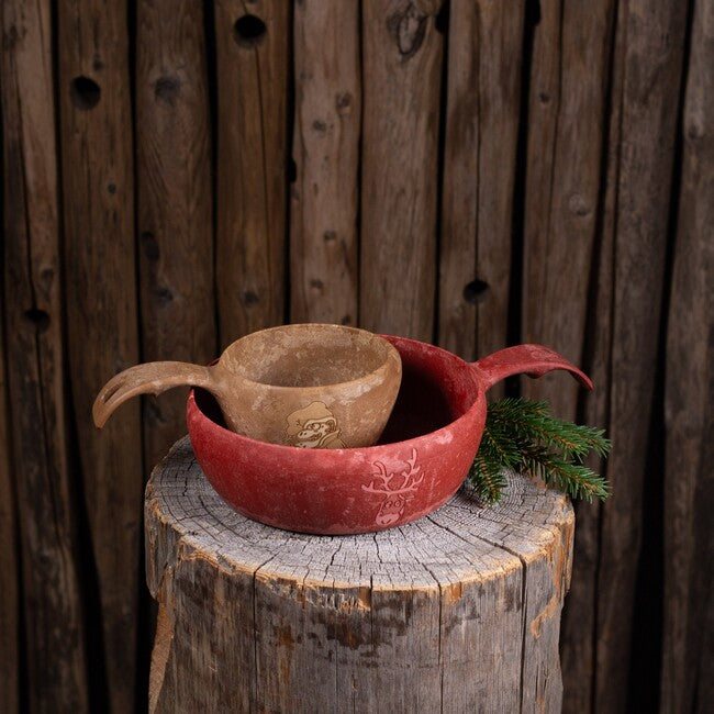 KUPILKA 55 Reindeer Bowl, Red