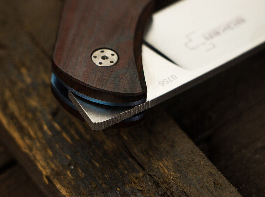 Böker Exskelibur I Folding Knife 8.9cm, Cocobolo Wood, Titanium