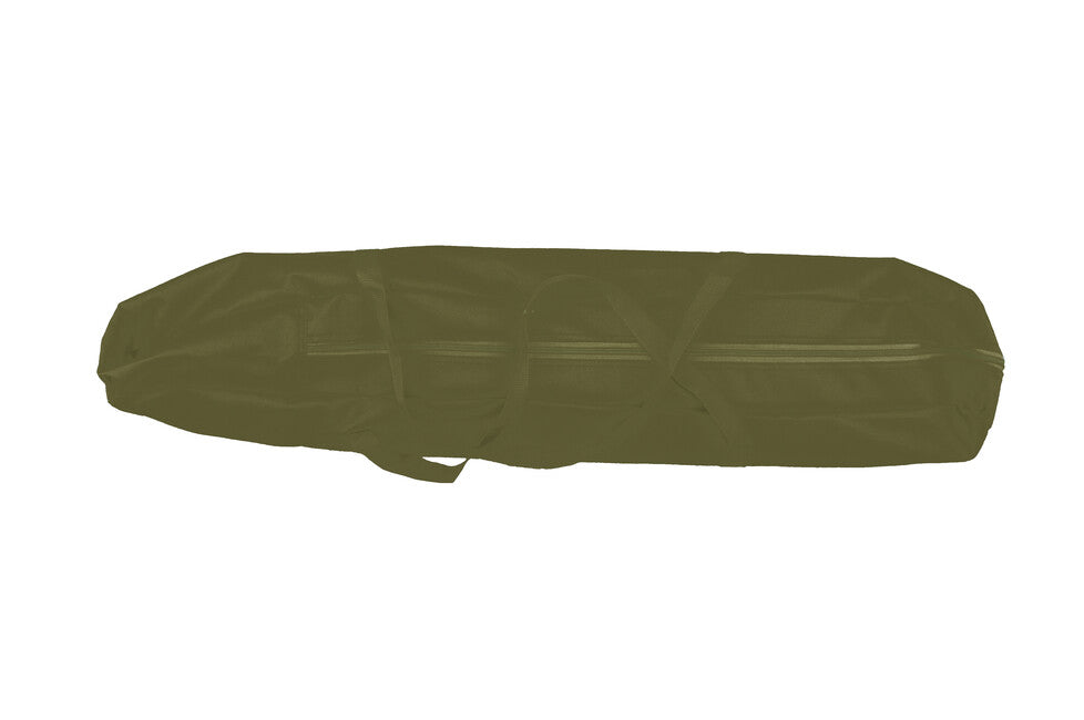 BasicNature Alu-Campbed Travel Bed, Olive, 210 cm