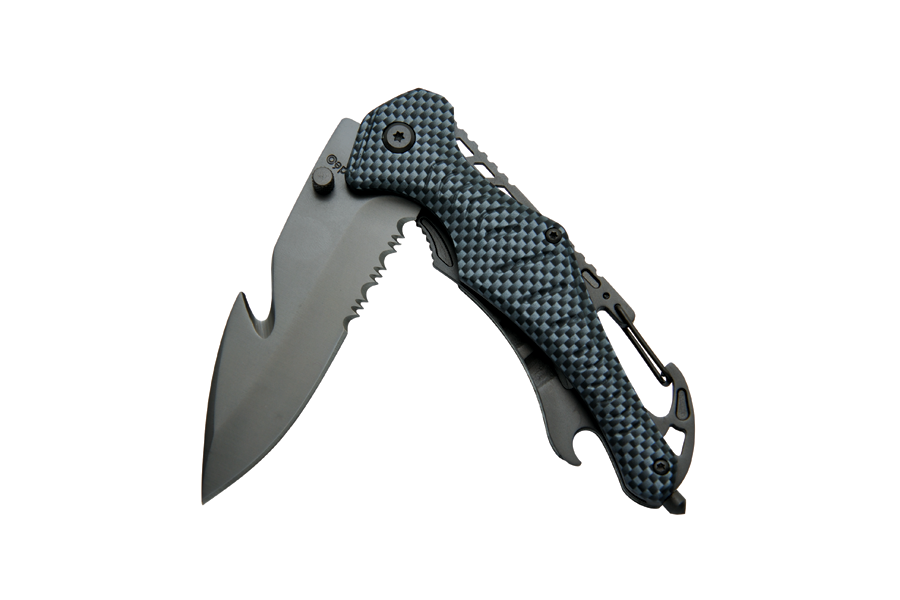 Baladeo ECO202 Emergency Rescue Knife, Black