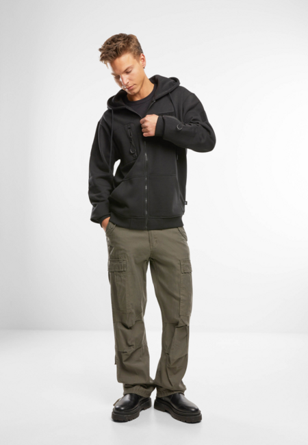 Brandit Men's Tactical Hoodie, Black