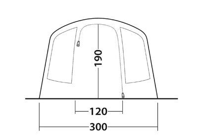 Outwell Sunhill 5 Air Tent, 5-Person