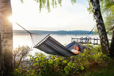 Amazonas Hammock with Bar, Blue
