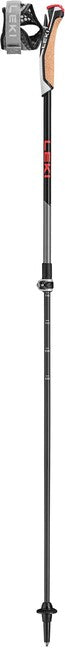 LEKI Nordic Walking Poles Instructor Lite, Dark Anthracite-Silver Grey-Bright Red, 100-125 cm