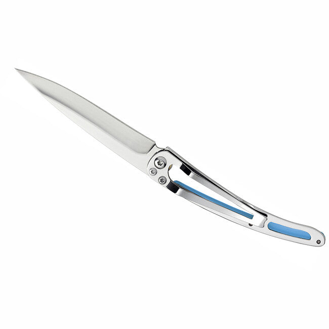 Deejo Tattoo Folding Knife, Blue Anchor