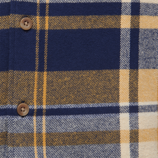 Black Diamond Project Flannel Men's Shirt, Indigo-Gold Plaid