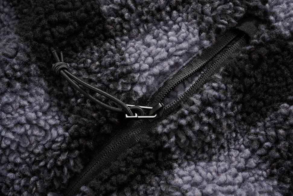 Brandit Teddyfleece Worker Fleece Pullover, Black/Grey