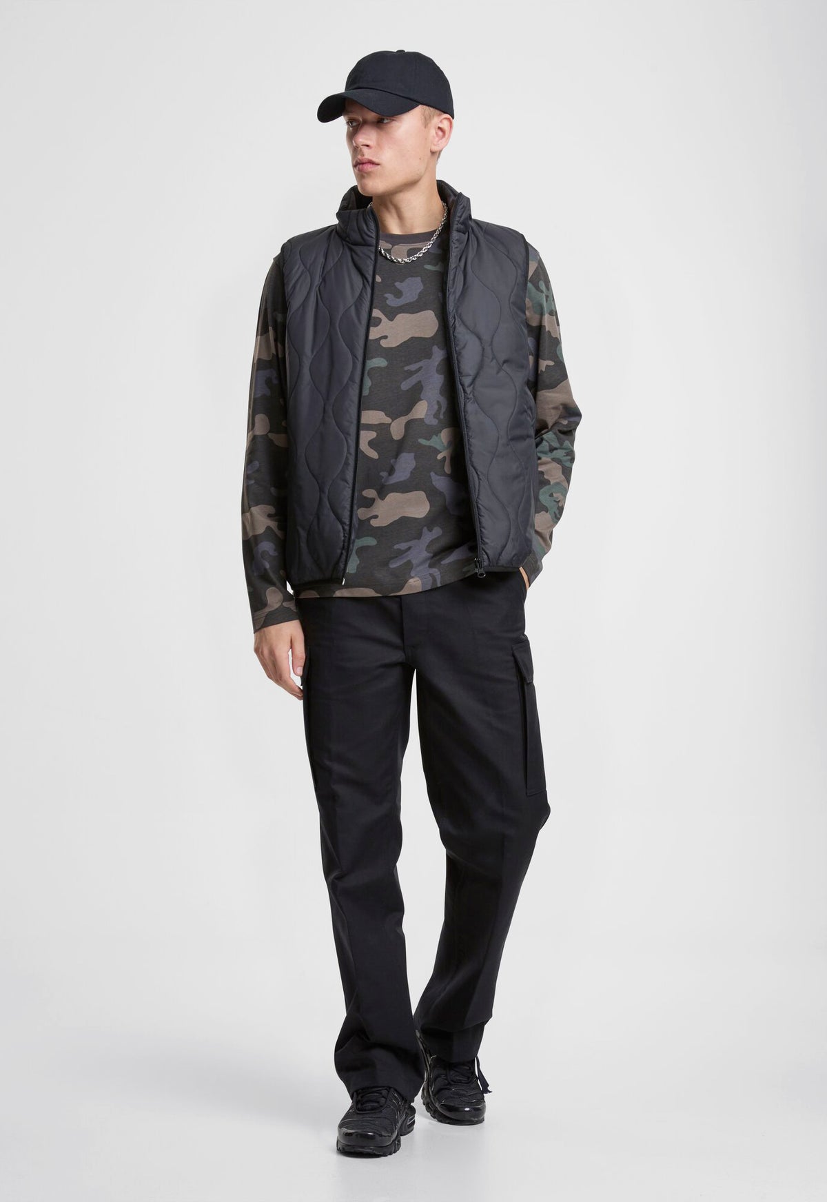 Brandit Premium tričko s dlhým rukávom, dark camo