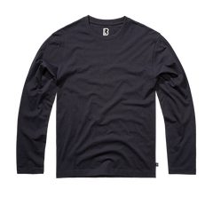 Brandit Premium Long Sleeve T-Shirt, Navy Blue