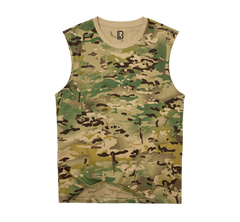 Brandit Sleeveless T-Shirt, Tactical Camo
