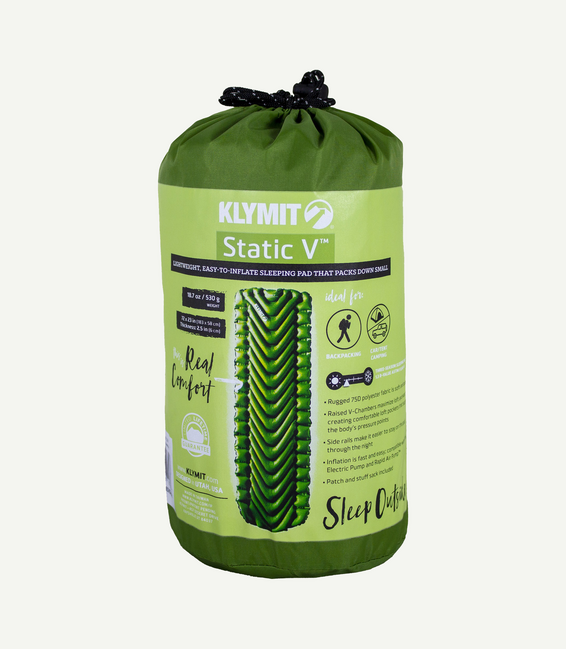 Klymit Static V Sleeping Pad, Green