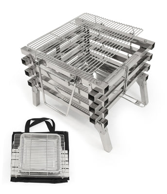 Origin Outdoors Folding Stainless Steel Grill