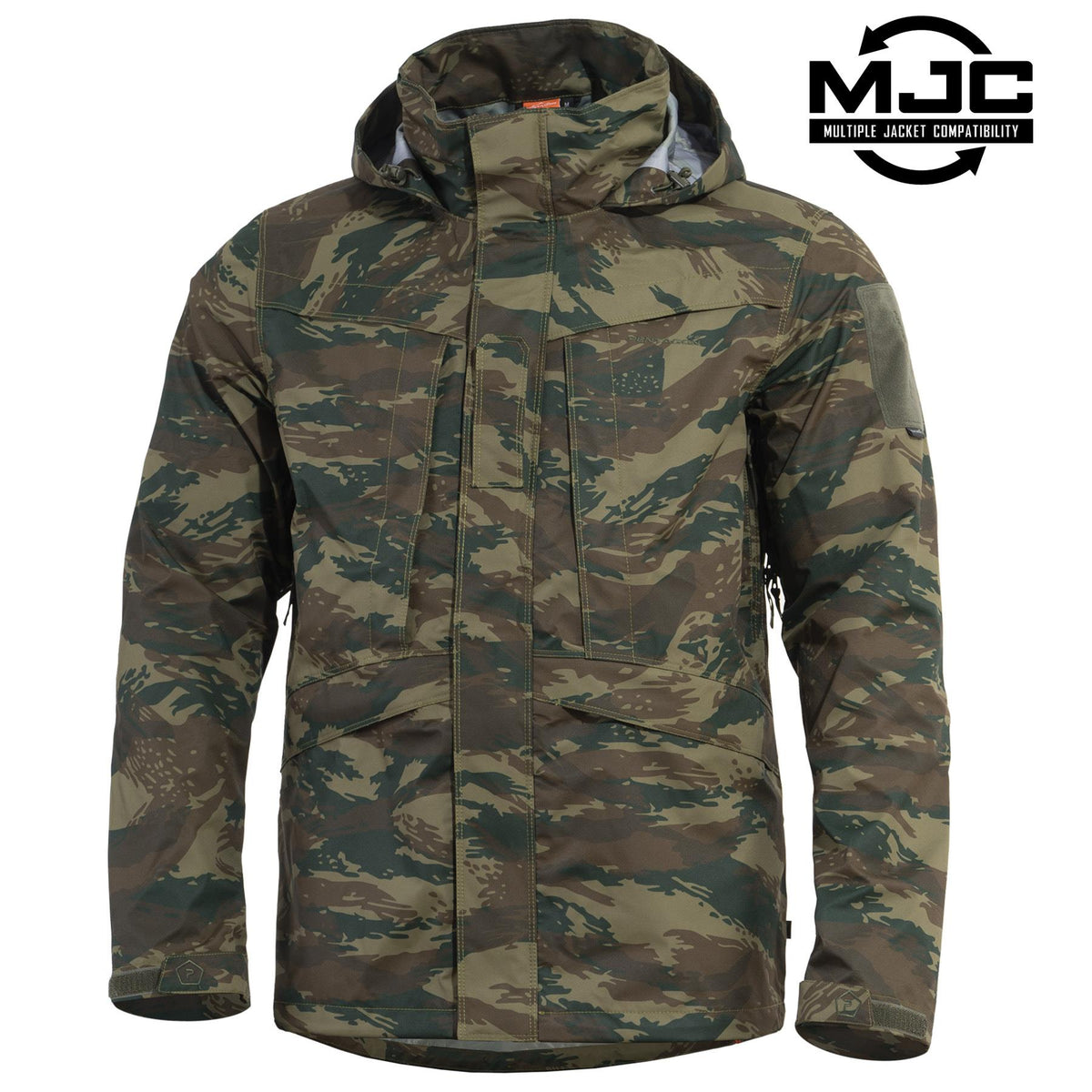 Pentagon Hurricane men's winter jacket, camo GRCamo