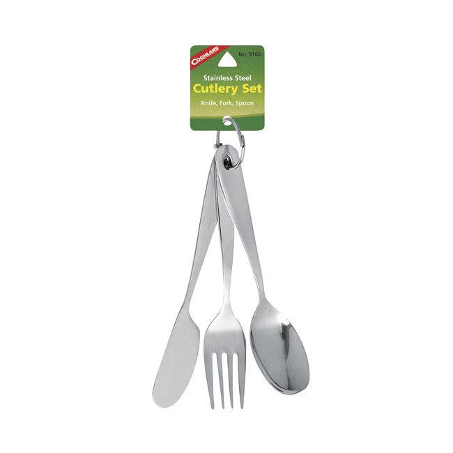Coghlans CL Compact Utensil Set Stainless Steel with Ring