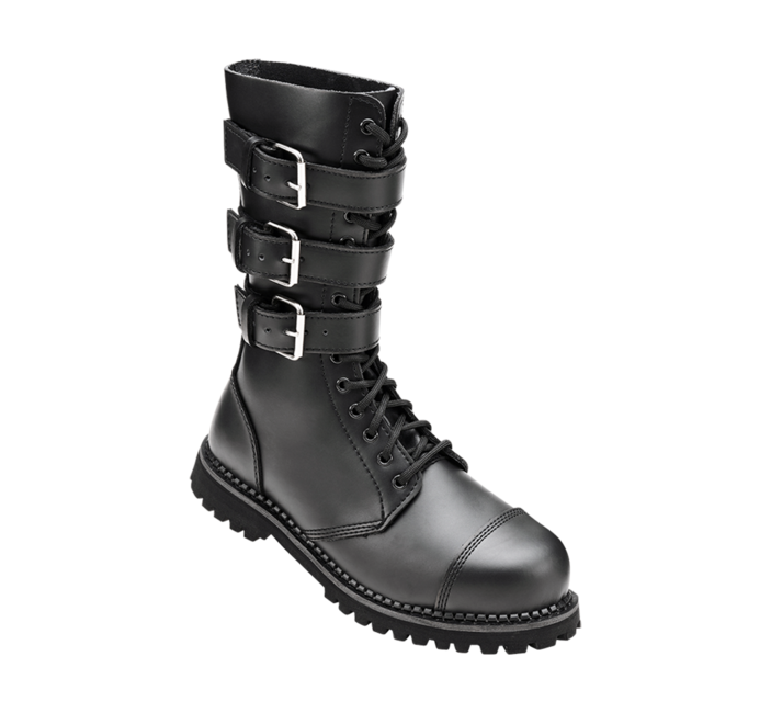 Brandit Phantom Leather Boots, Black