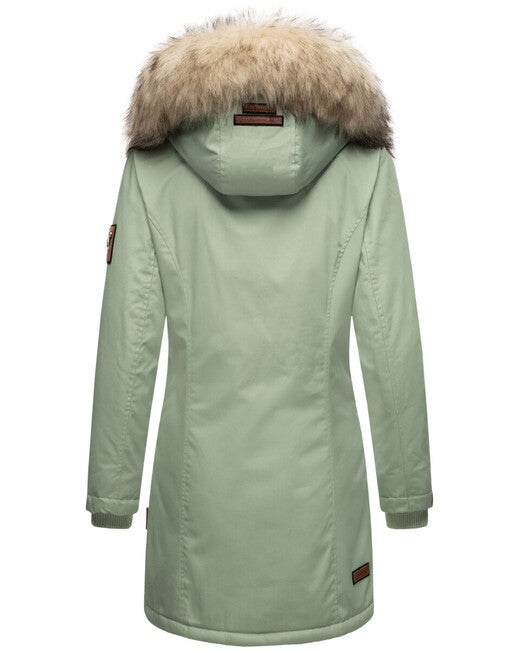 Navahoo Women's Winter Jacket with Hood and Fur Cristal
