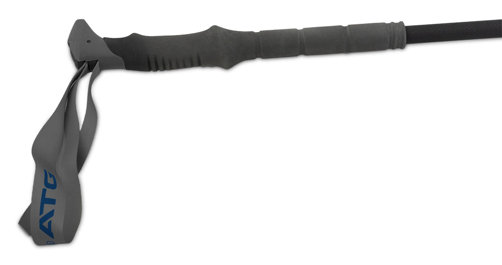 Pinguin Carbon FL Foam Trekking Poles, Carbon/Blue