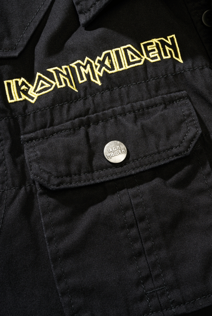 Brandit Iron Maiden Vintage Sleeveless Shirt FOTD, Black