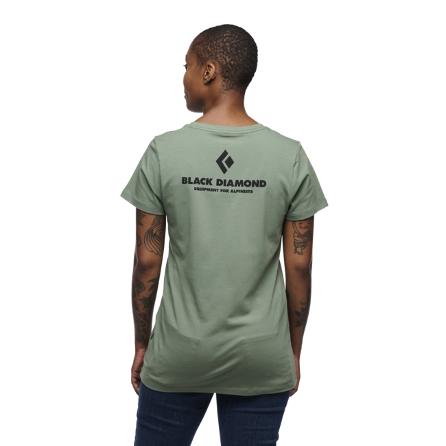 Black Diamond Women's Short Sleeve T-Shirt Equipment for Alpinists, Laurel Green