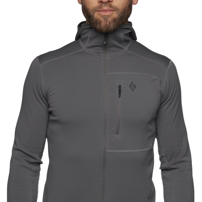 Black Diamond Coefficient Men's Hoodie, Granite