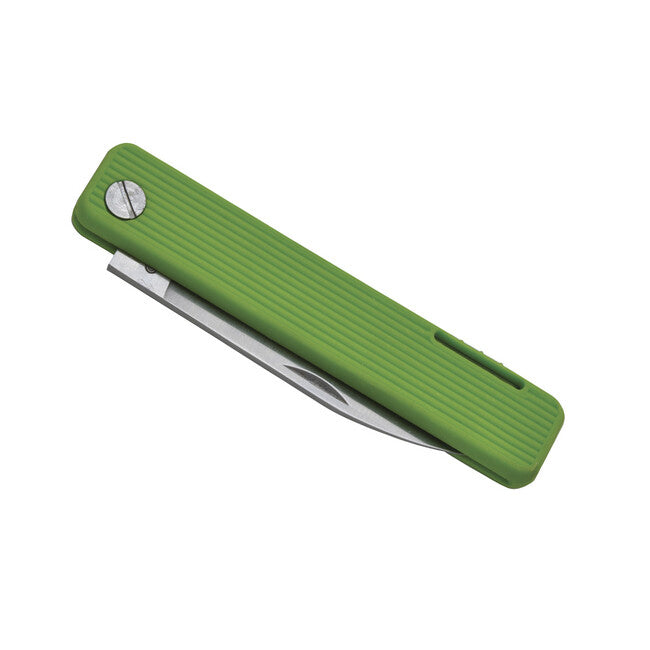 Baladeo ECO355 Papagayo Folding Knife, 7.5cm Blade, 420 Steel, TPE Lime Handle