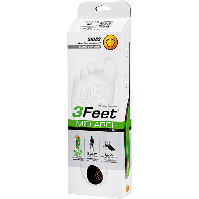 Sidas 3Feet Slim Mid Insoles with Support