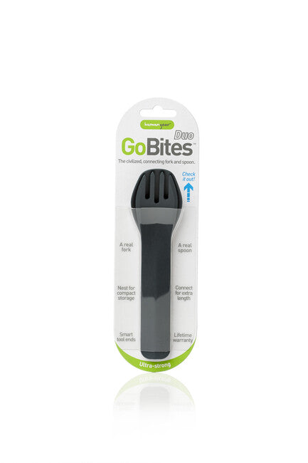 Humangear GoBites DUO Utensils, Grey