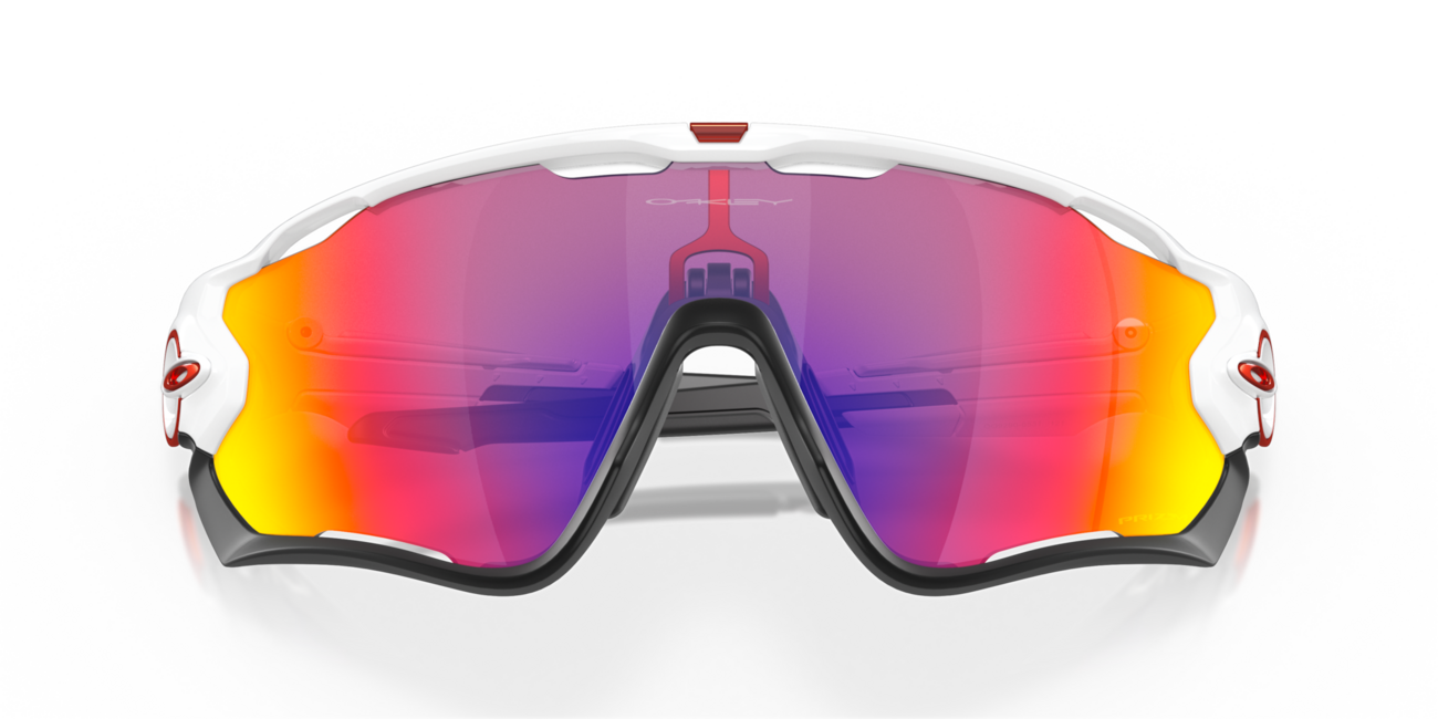 Oakley JAWBREAKER Sunglasses, Polished White Frame, Prizm Road Lenses