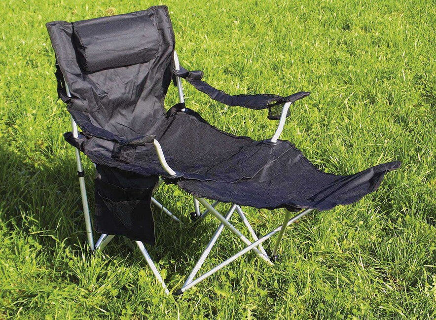 BasicNature Luxus Travel Chair, Black