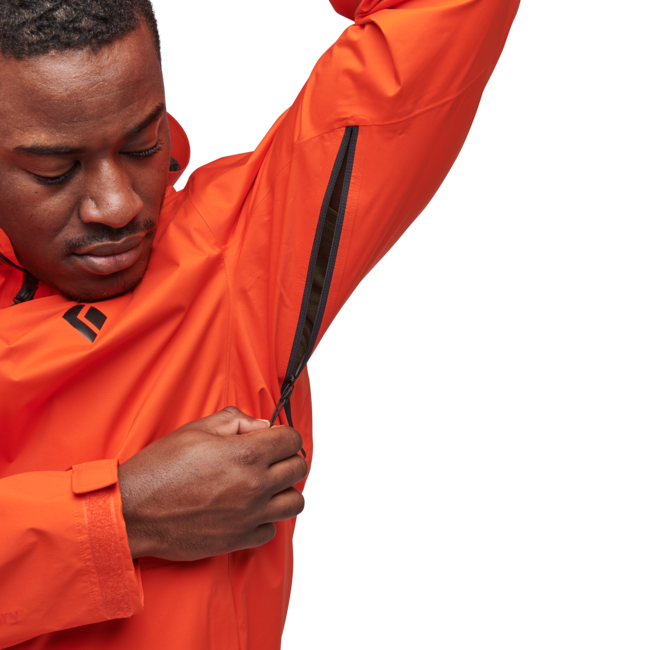 Black Diamond Stormline Stretch Rain Shell Women's Men's Jacket, Octane