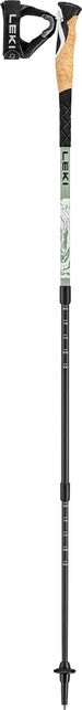 LEKI Cross Hike Carbon Trekking Poles, Envy Green-White-Black, 100-135 cm