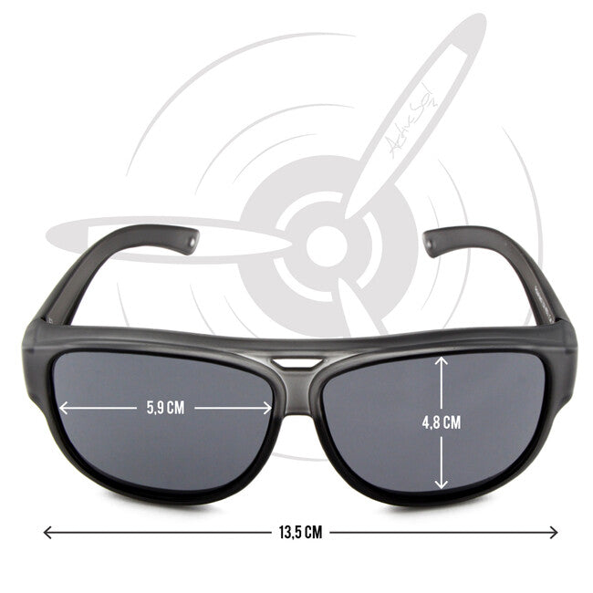 ActiveSol El Aviador Fitover Children's Polarized Sunglasses, Grey