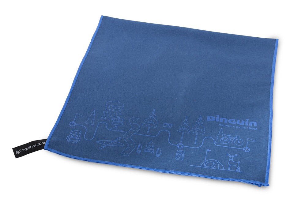 Pinguin Micro Towel Map 75 x 150 cm, Grey