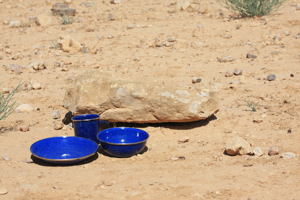 Origin Outdoors Enamel Plate, Navy Blue, 20 cm Deep