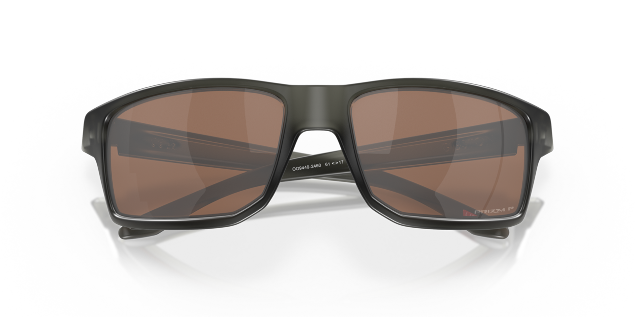 Oakley Gibston Sunglasses, Matte Grey Smoke Frame, Prizm Tungsten Polarized Lenses, 61