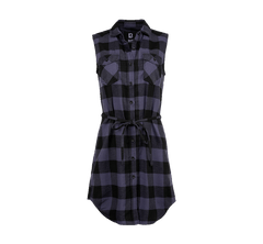 Brandit Gracey women's long sleeveless shirt, grey black