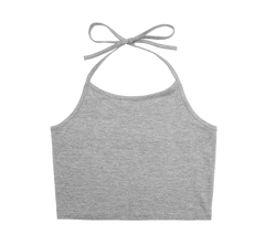 Brandit Neckholder Women's Tank Top, Grey Melange