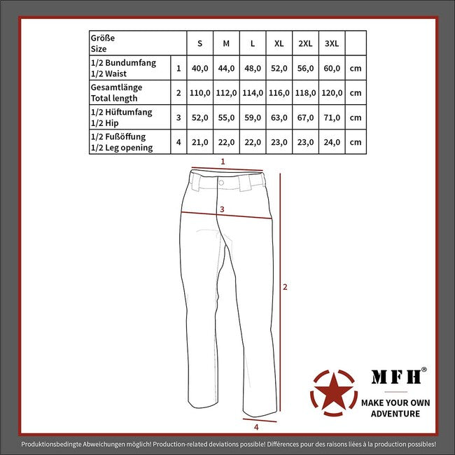 MFH Professional Commando Smock Rip-Stop Pants, BW Camo