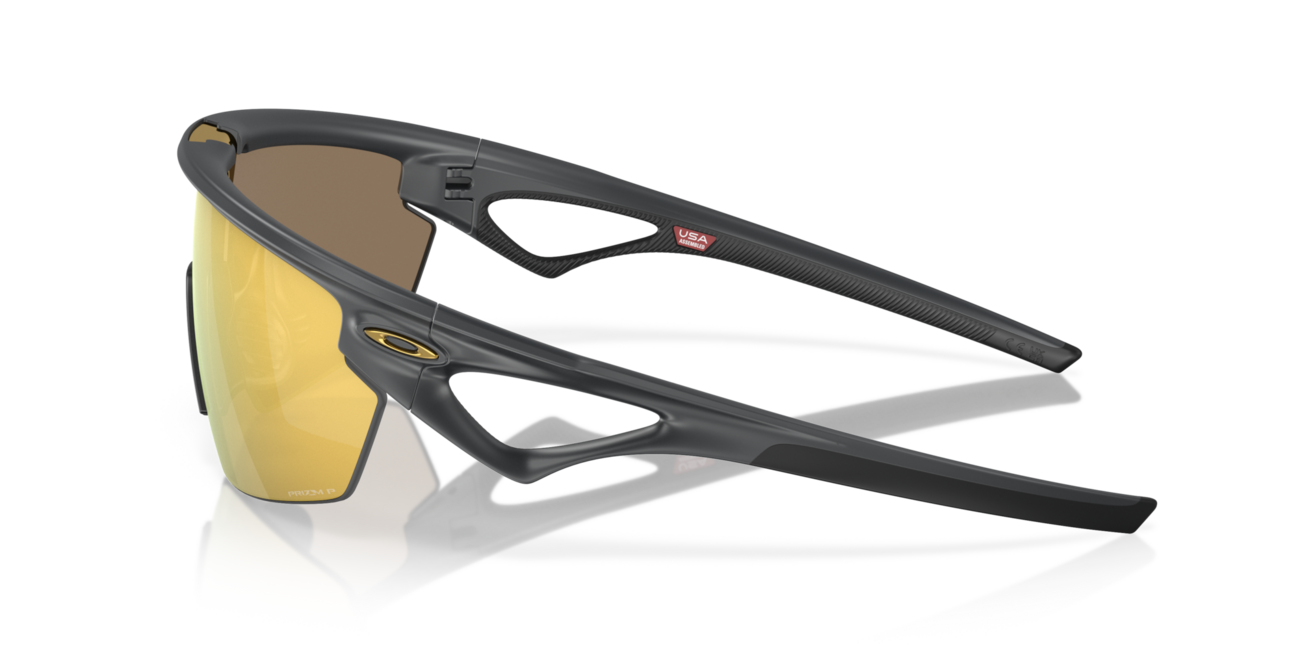 Oakley SPHAERA Sunglasses 36, Matte Carbon Frame, Prizm 24K Polarized Lenses