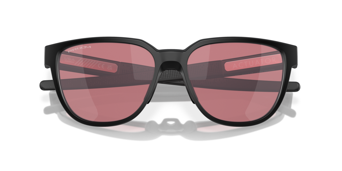 Oakley Actuator Sunglasses, Matte Black Frame, Prizm Dark Golf Lenses, 57