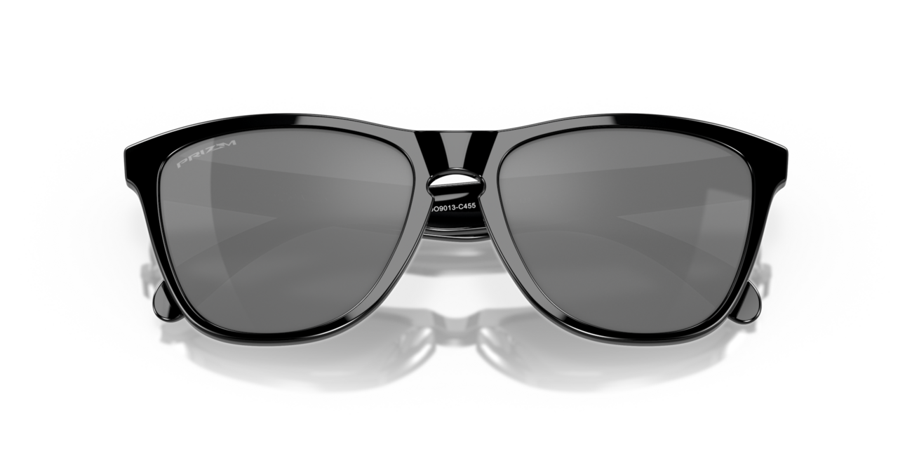 Oakley FROGSKINS Sunglasses, Polished Black Frame, Prizm Black Lens, 55