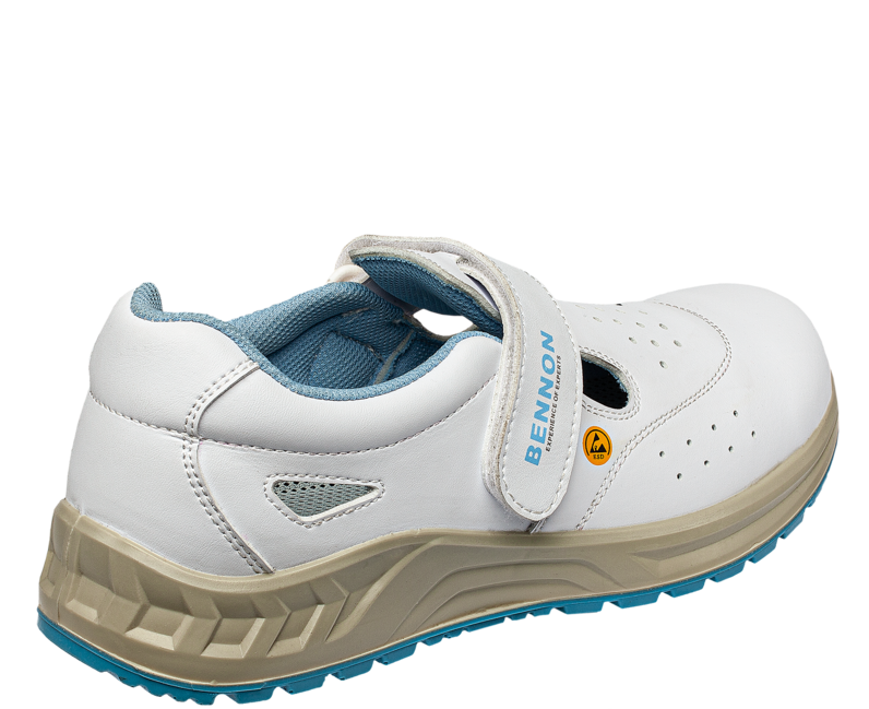Bennon Work Sandals White O1 ESD